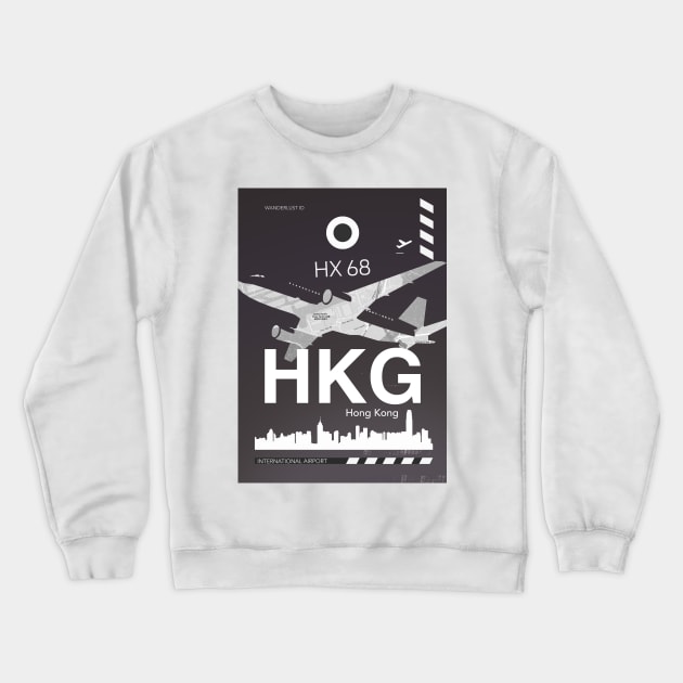 Hong Kong Collage Crewneck Sweatshirt by Woohoo